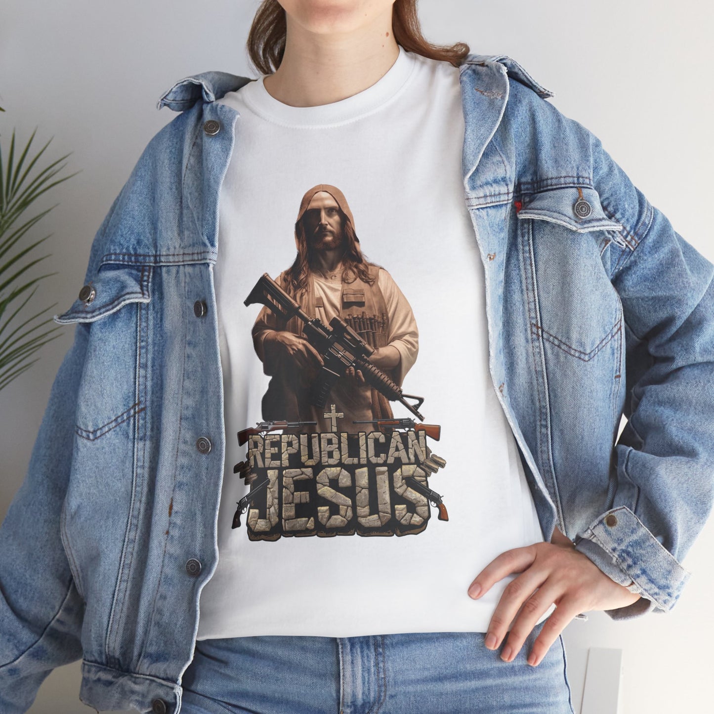 Unisex Heavy Cotton Tee- Republican Jesus #2