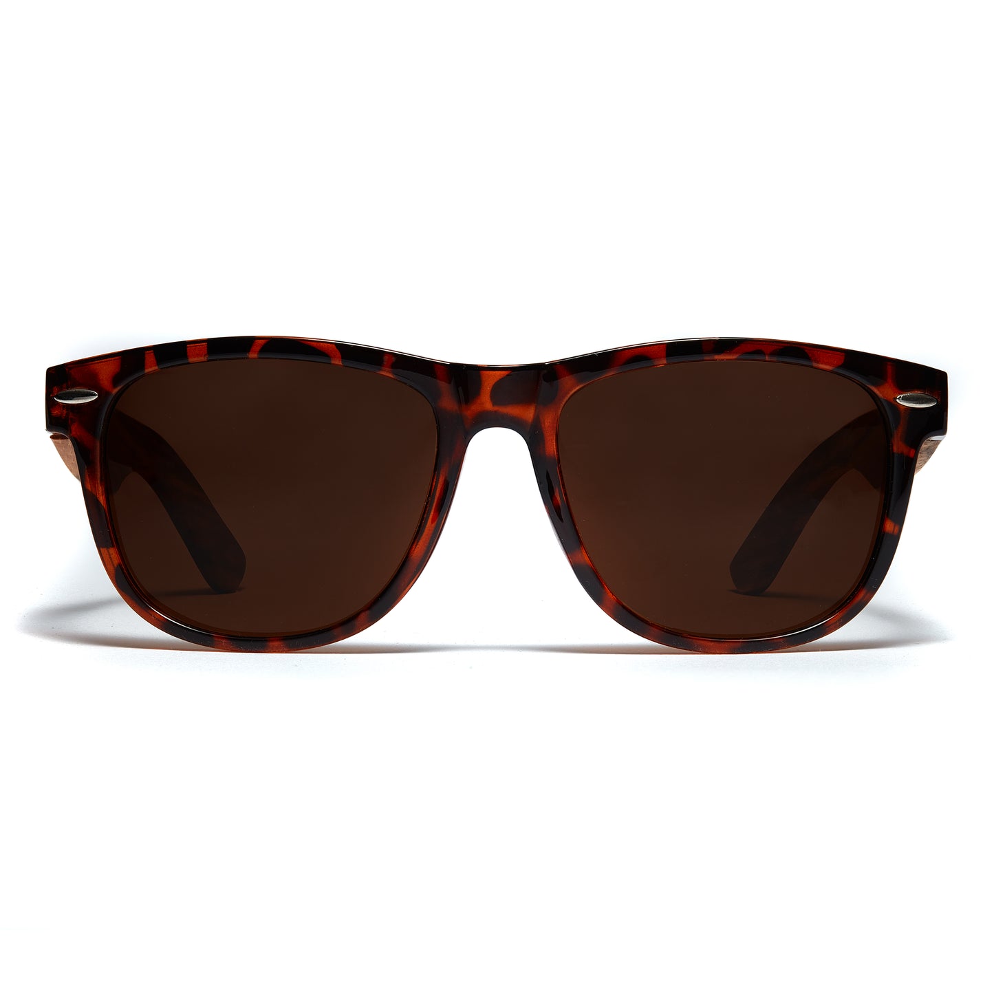 Boho Bamboo Wood arm sunglasses, polarised lenses, UV protection (Tortoiseshell)